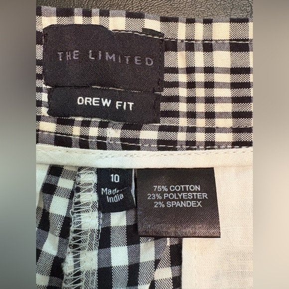 The Limited Black and White Checkered Women's Shorts size 10 - Picture 4 of 13